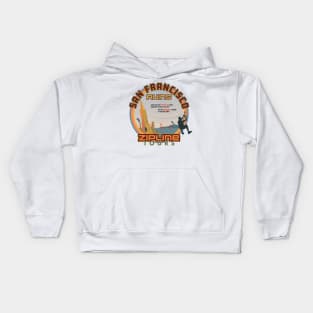 San Francisco Zipline Tours Kids Hoodie